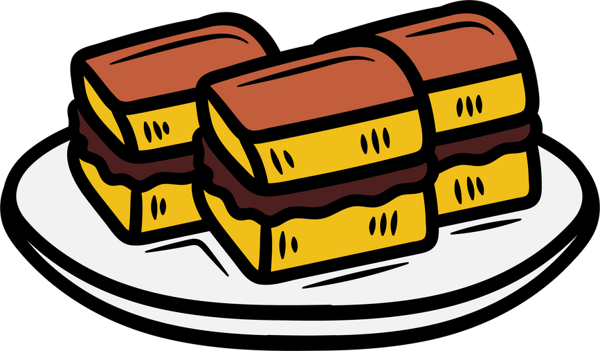 Handdrawn  Martabak Manis Indonesian Food